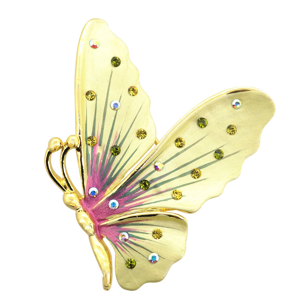 Yellow on sale butterfly pin