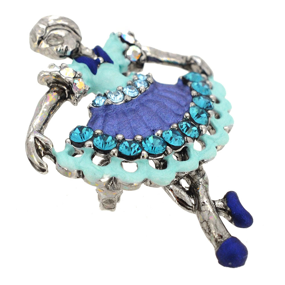 Blue Dancer Pin Brooch