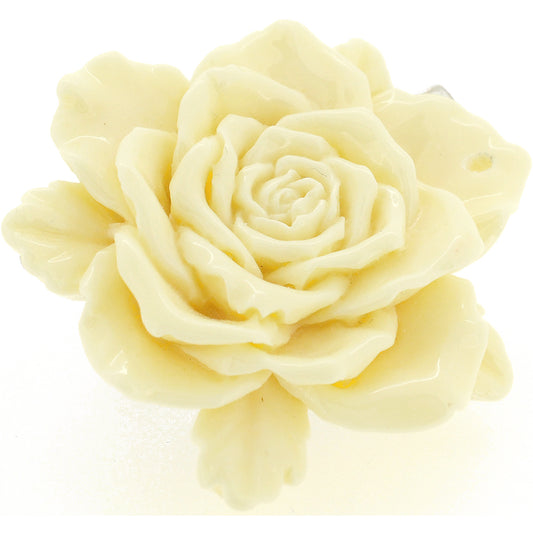 White Camellia Flower Pin Brooch Pendant and Hair clips