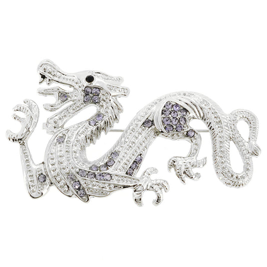 Light Purple Dragon Pin Brooch