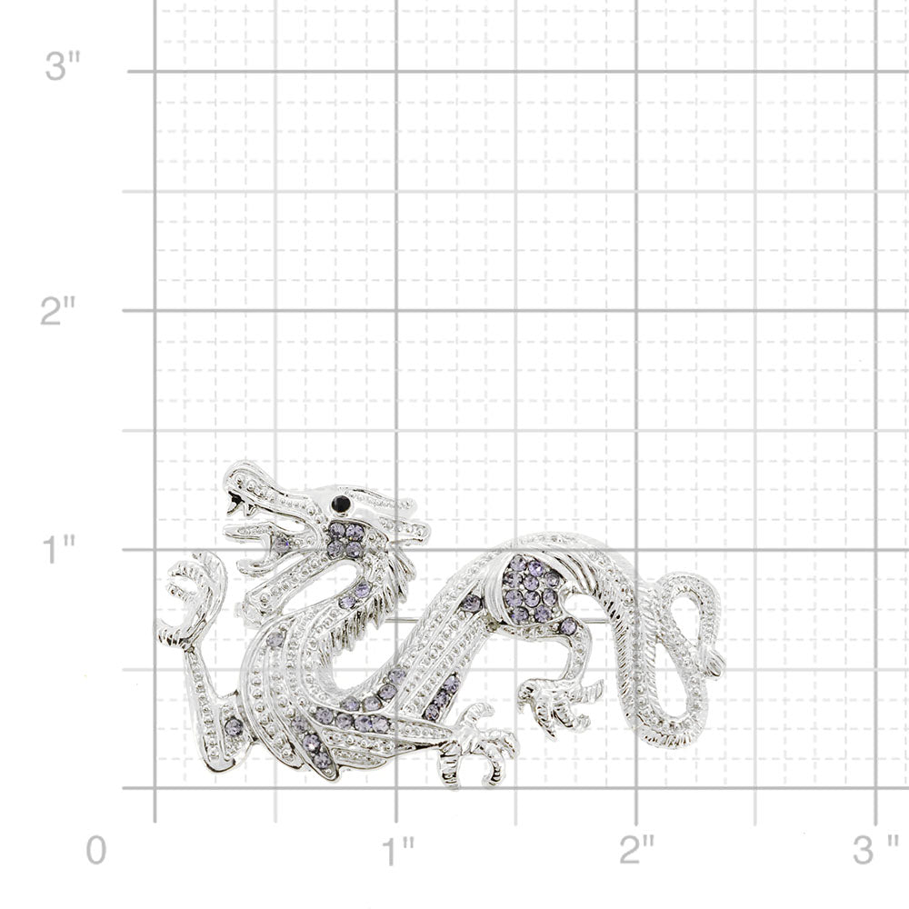 Light Purple Dragon Pin Brooch