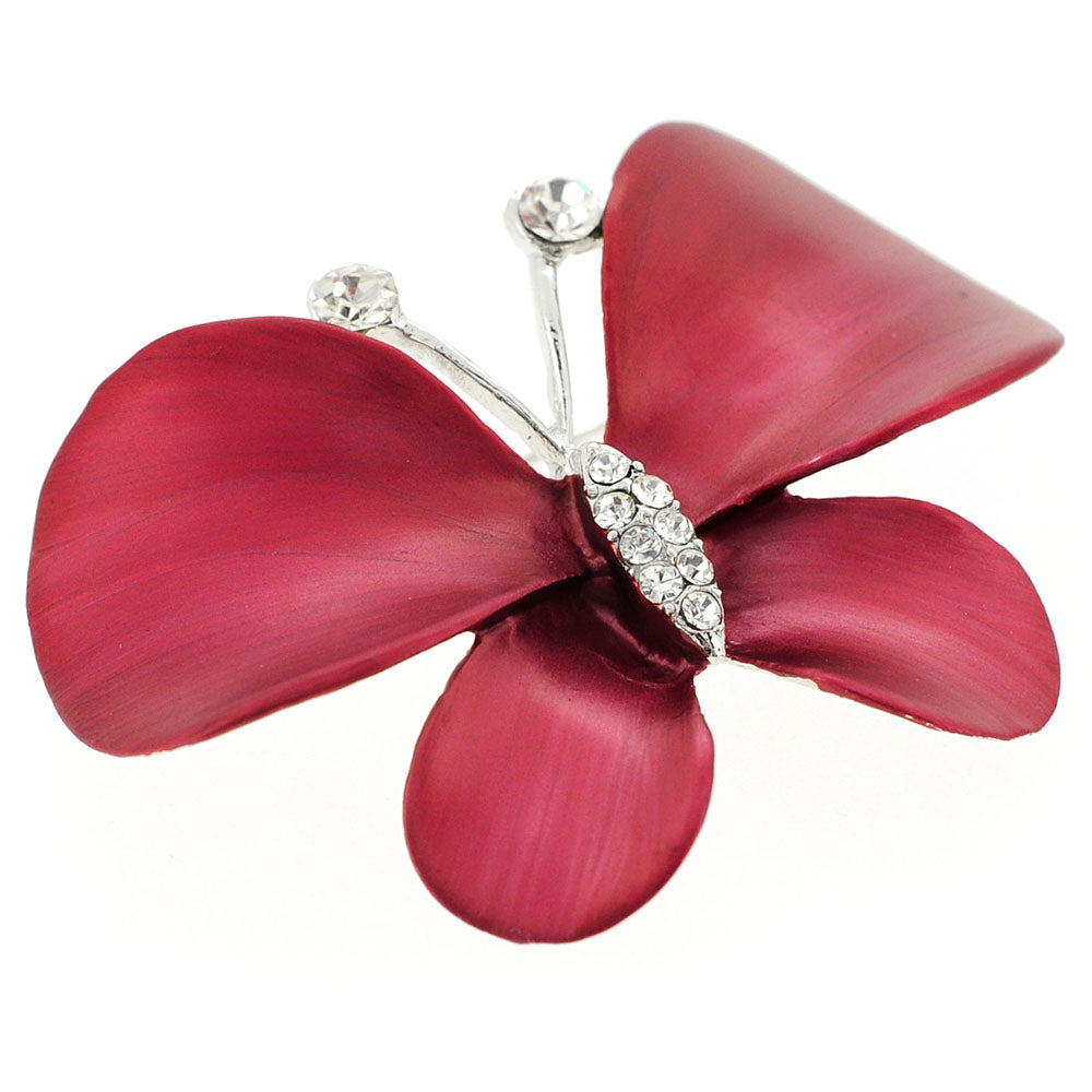 Red Butterfly Pin Brooch