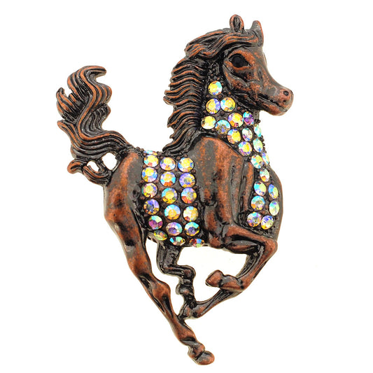 Vinatge Style Running Horse Pin Brooch