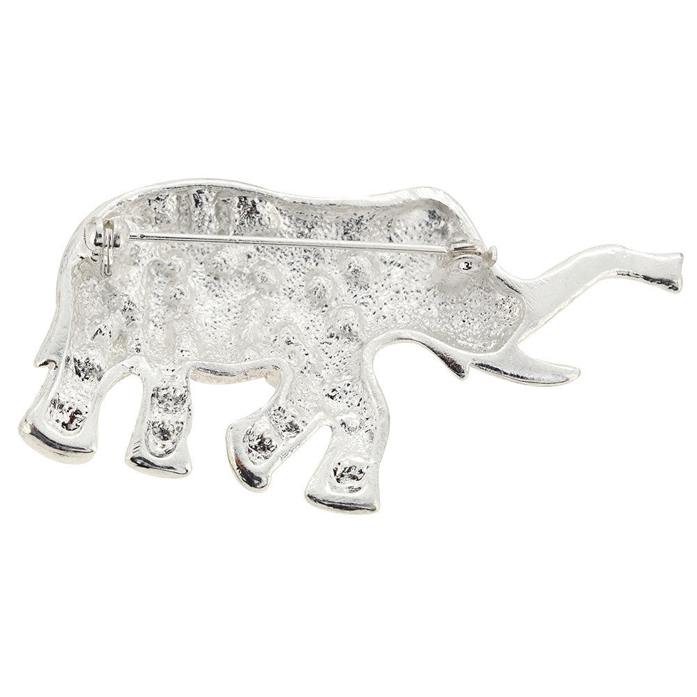 Crystal Elephant Pin