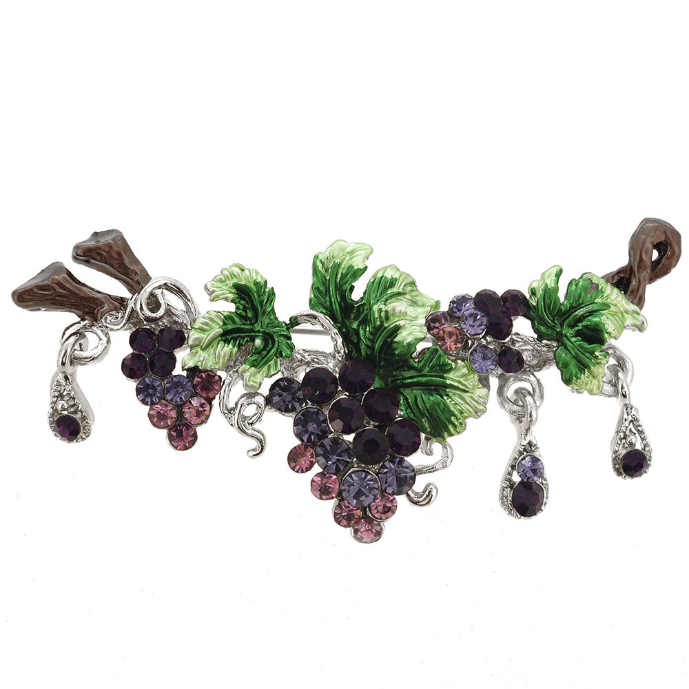 Purple Grapes Pin Brooch