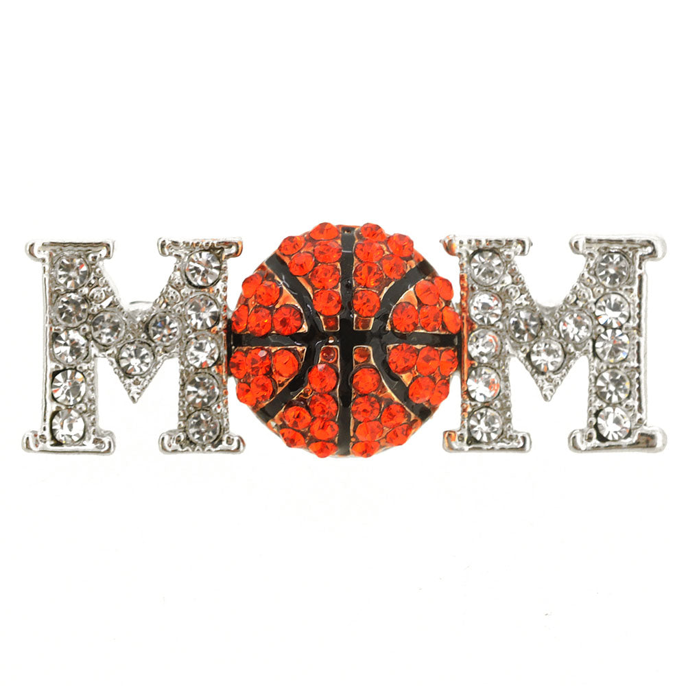 Basketball Mom Brooch Pin