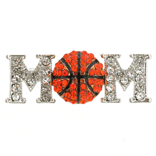 Basketball Mom Brooch Pin