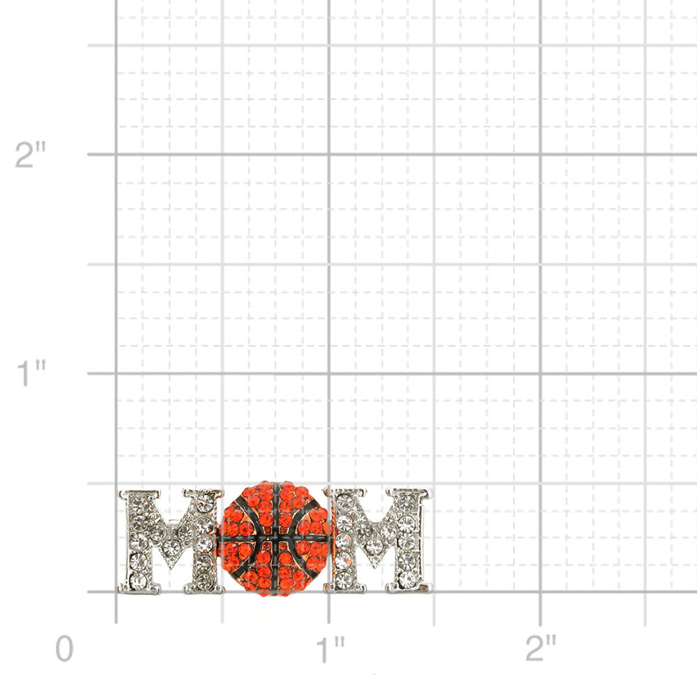 Basketball Mom Brooch Pin