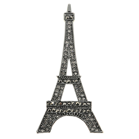 Paris Eiffel Tower Crystal Brooch