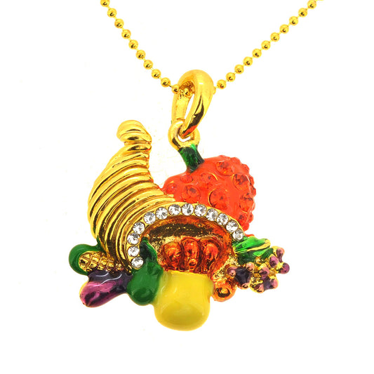 Golden Cornucopia Pendant