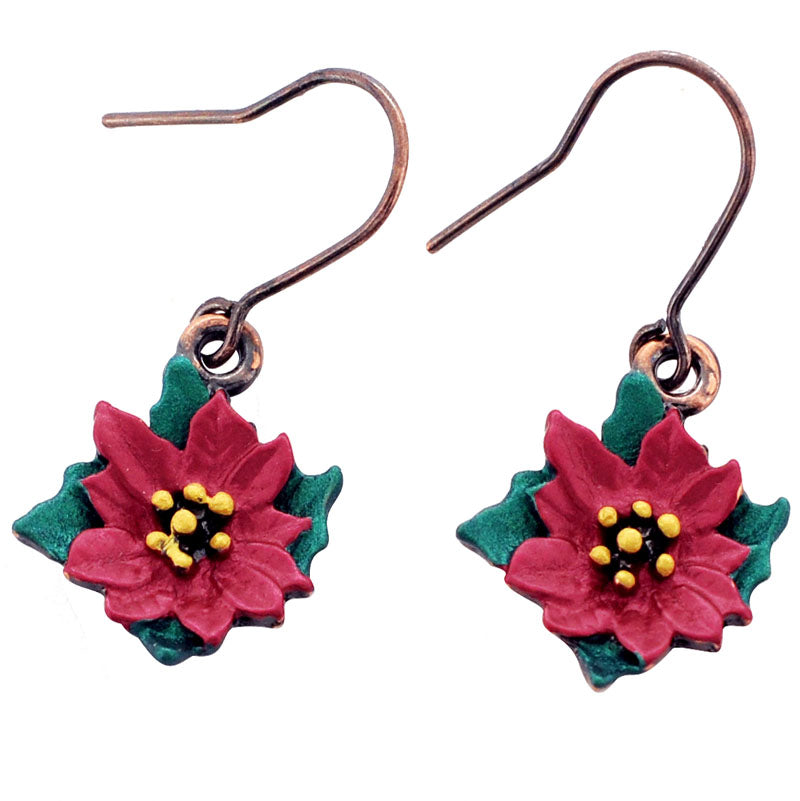 Multicolor Christmas Wreath Earrings